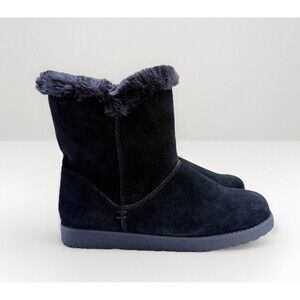 New Women's Mid Shearling Style Boots - Universal Thread - Black - Size 9 NWT